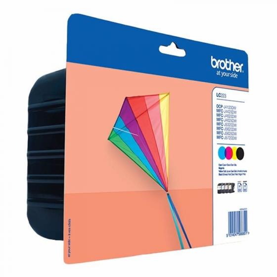 Cartucho de Tinta Original Brother LC-223VALBP Multipack Cian Magenta Amarillo Negro