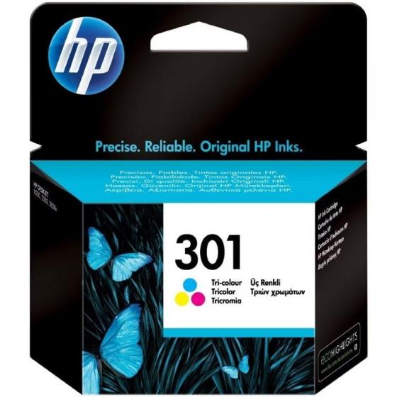 Cartucho de Tinta Original HP  301 Tricolor