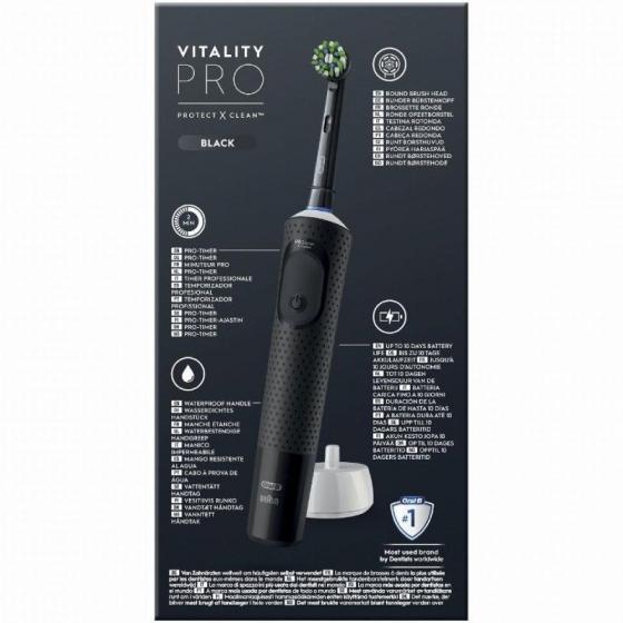Cepillo Dental Oral-B Vitality Pro/ Negro