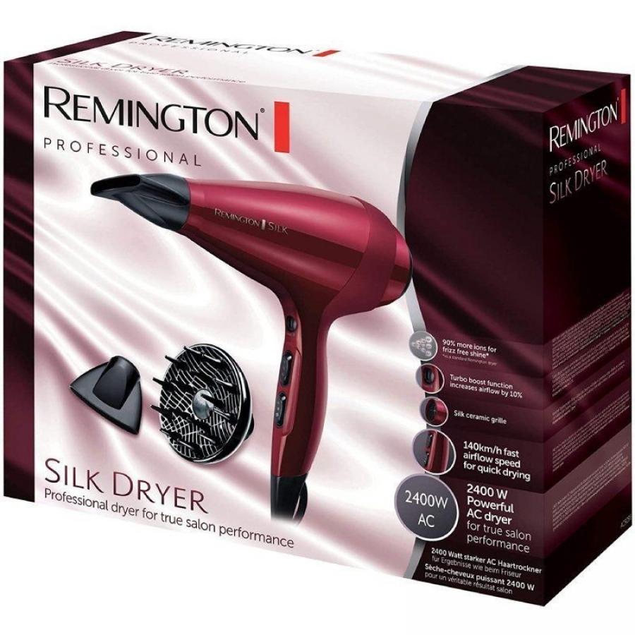 Secador Remington Silk Dryer AC9096/ 2400W/ Iónico/ Rojo
