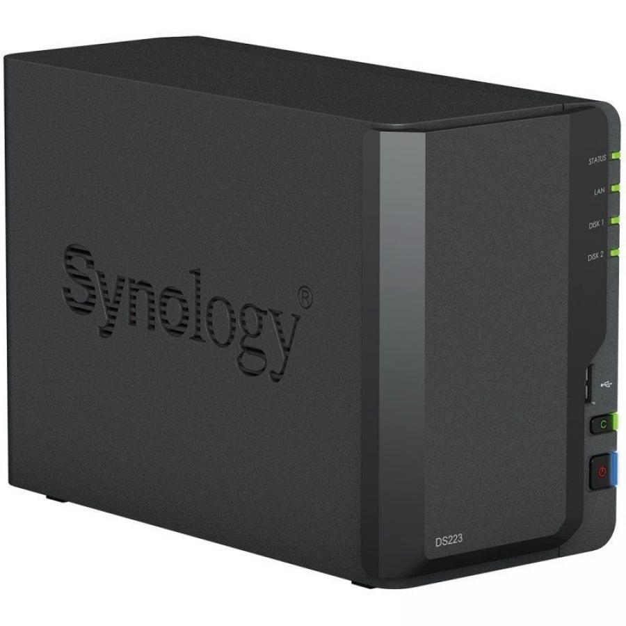 NAS Synology Diskstation DS223/ 2 Bahías 3.5'- 2.5'/ 2GB DDR4/ Formato Torre