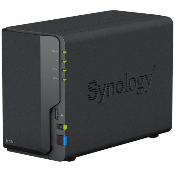 NAS Synology Diskstation DS223/ 2 Bahías 3.5'- 2.5'/ 2GB DDR4/ Formato Torre