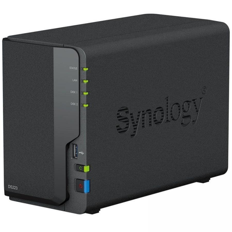 NAS Synology Diskstation DS223/ 2 Bahías 3.5'- 2.5'/ 2GB DDR4/ Formato Torre