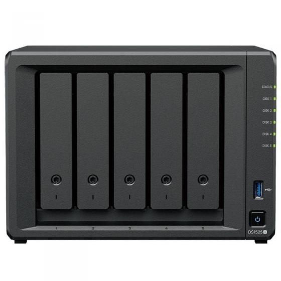 NAS Synology Diskstation DS1525+/ 5 Bahías 3.5'- 2.5'/ 8GB DDR4/ Formato Torre
