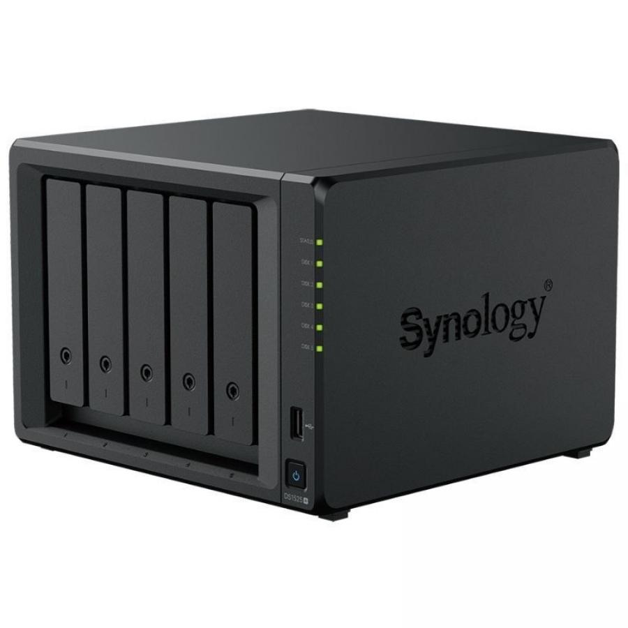NAS Synology Diskstation DS1525+/ 5 Bahías 3.5'- 2.5'/ 8GB DDR4/ Formato Torre