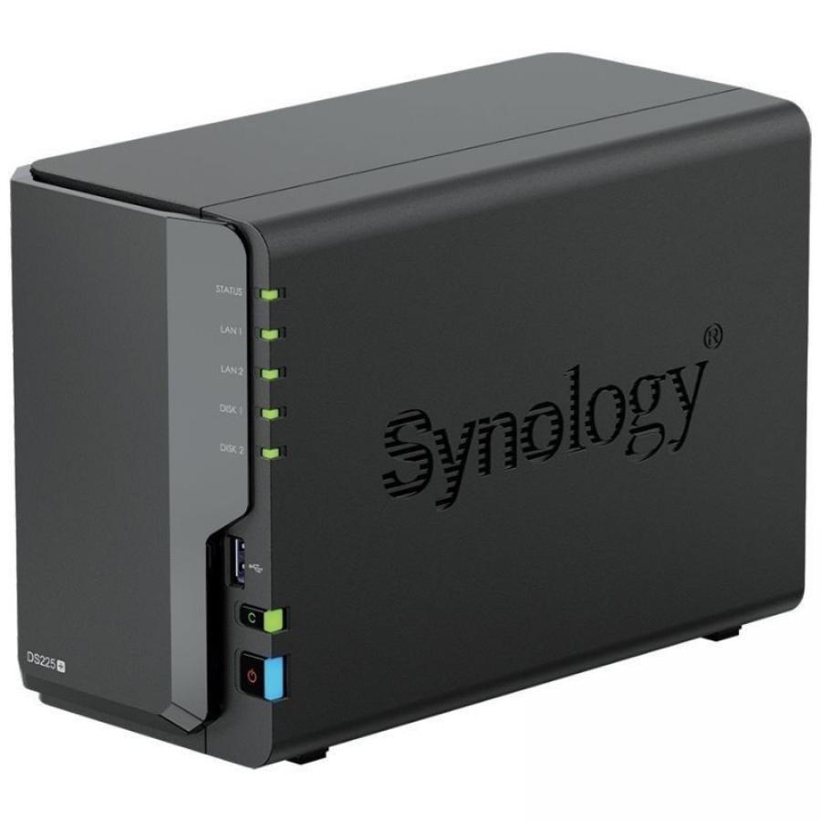 NAS Synology Diskstation DS225+/ 2 Bahías 3.5'- 2.5'/ 6GB DDR4/ Formato Torre