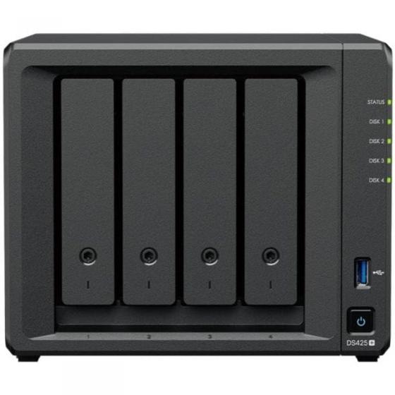 NAS Synology Diskstation DS425+/ 4 Bahías 3.5'- 2.5'/ 2GB DDR4/ Formato Torre