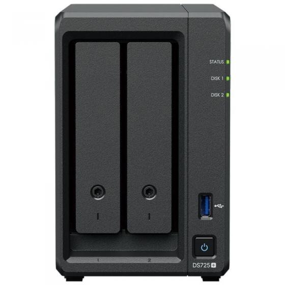 NAS Synology Diskstation DS725+/ 2 Bahías 3.5'- 2.5'/ 4GB DDR4/ Formato Torre