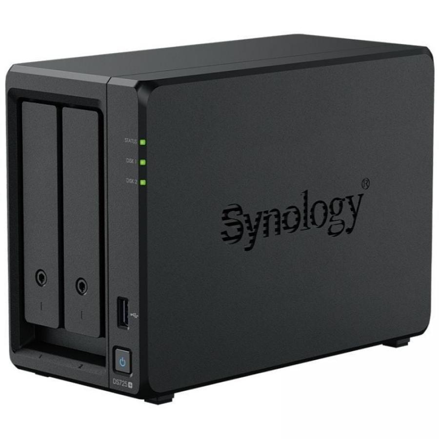 NAS Synology Diskstation DS725+/ 2 Bahías 3.5'- 2.5'/ 16GB DDR4/ Formato Torre