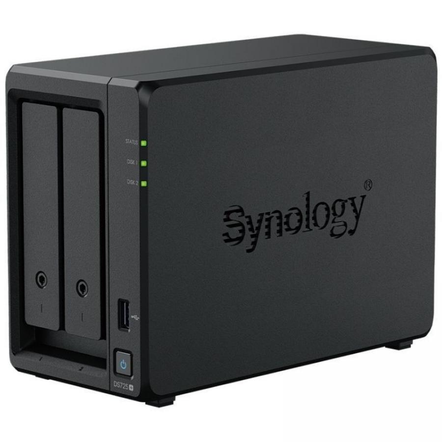NAS Synology Diskstation DS725+/ 2 Bahías 3.5'- 2.5'/ 4GB DDR4/ 8TB/ Formato Torre