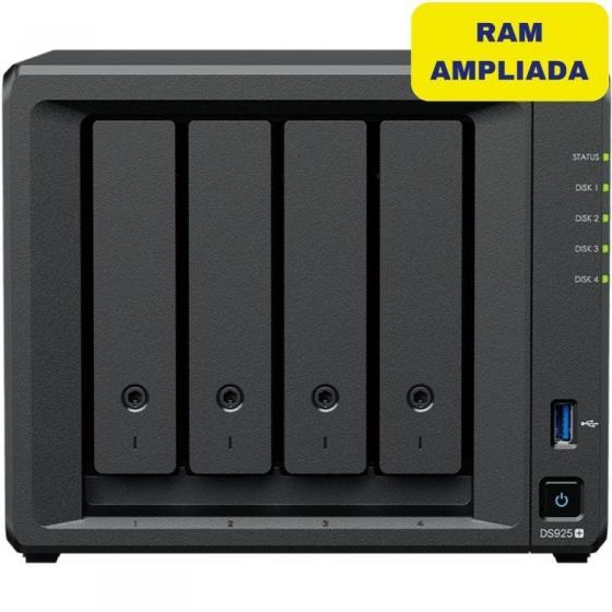 NAS Synology Diskstation DS925+/ 4 Bahías 3.5'- 2.5'/ 32GB DDR4/ Formato Torre
