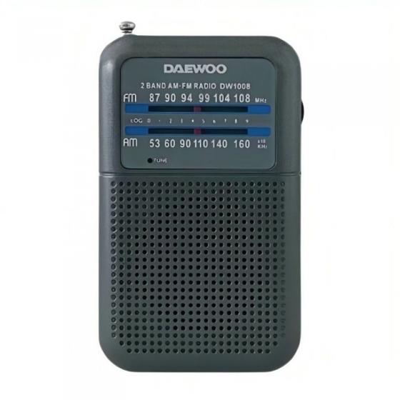 Radio Portátil Daewoo DW1008/ Gris