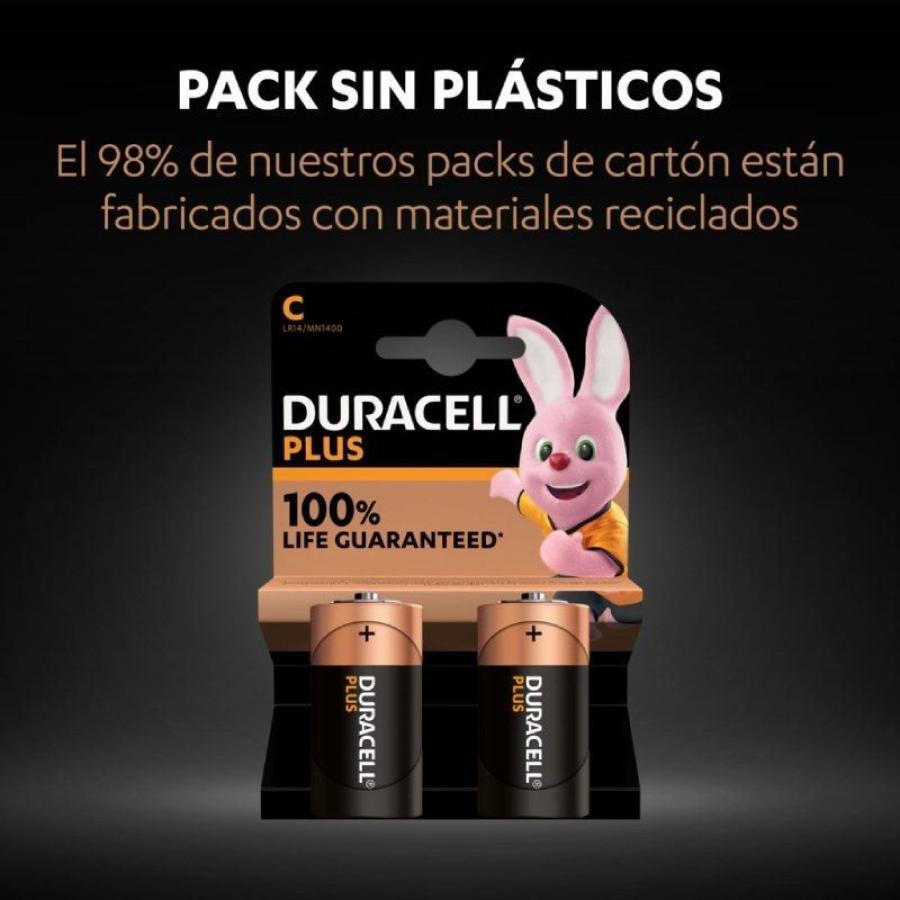 Pack de 2 Pilas C Duracell LR14/ 1.5V/ Alcalinas