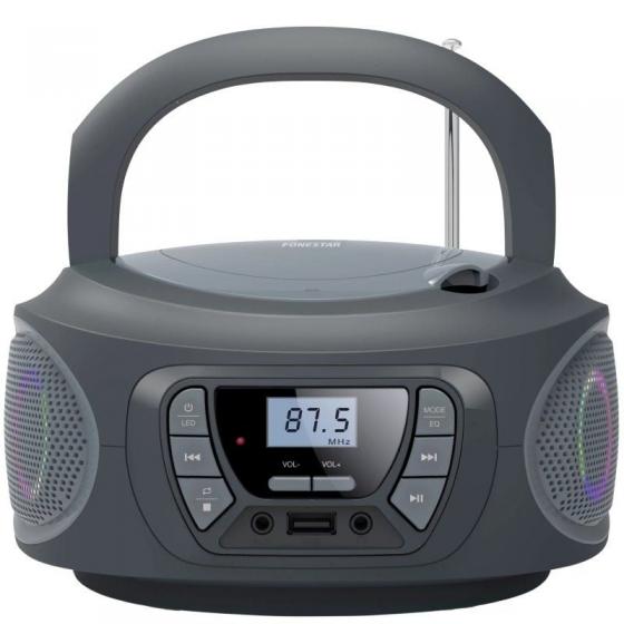 Radio CD Fonestar BOOM-ONE-G/ 13W/ con Cable/ a Pilas/ Gris