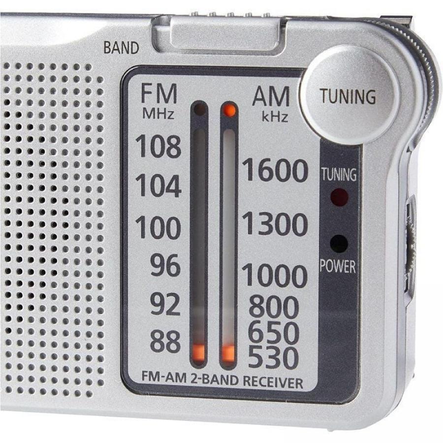 Radio Portátil Panasonic RF-P150D/ con Batería/ a Pilas/ Plateada