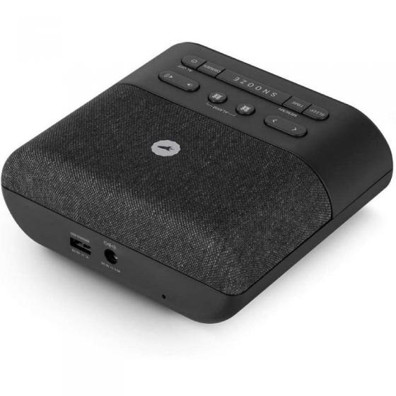 Despertador SPC Frodi QI/ Radio FM/ Base de carga Inalámbrica