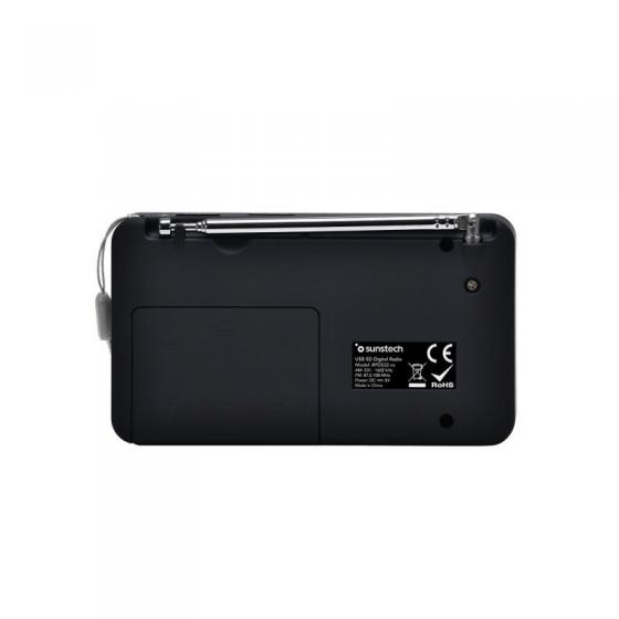 Radio Portátil Sunstech RPDS32BL/ con Batería/ Negra y Azul