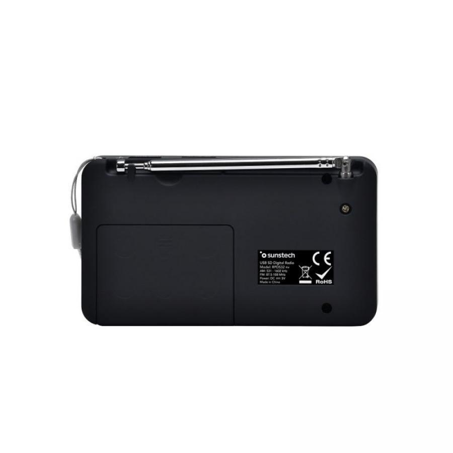 Radio Portátil Sunstech RPDS32BL/ con Batería/ Negra y Azul