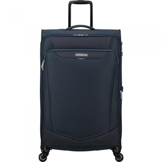 Maleta Grande American Tourister SummerRide Spinner 80cm/ 80x48x30cm/ 4 Ruedas/ Azul Marino