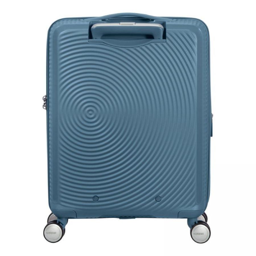 Maleta de Cabina American Tourister SoundBox Spinner 55cm/ 55x40x20cm/ 4 Ruedas/ Azul Piedra