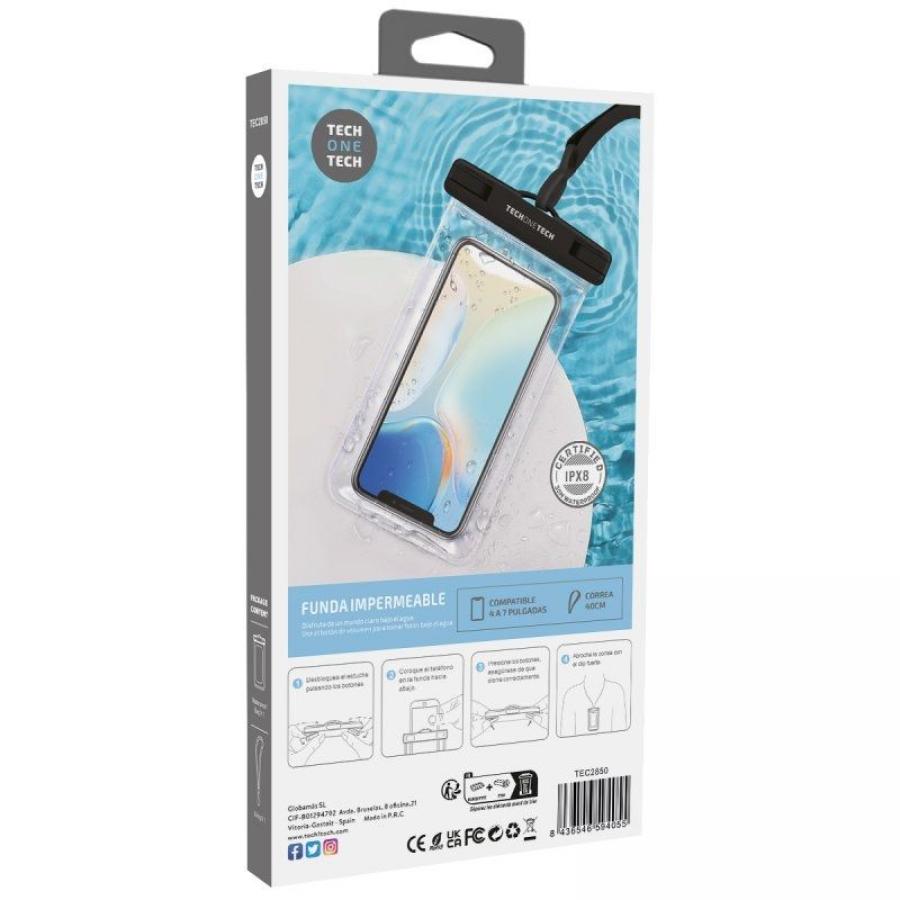 Funda Universal Impermeable para Smartphone Tech One Tech TEC2850/ Hasta 7'