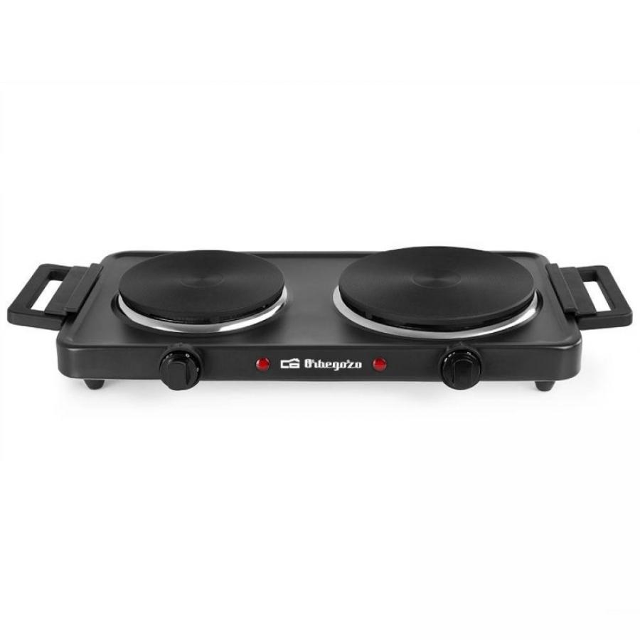 Cocina Eléctrica Orbegozo PE2855/ 2 placas 155 y 185mm/ 1000W - 1500W