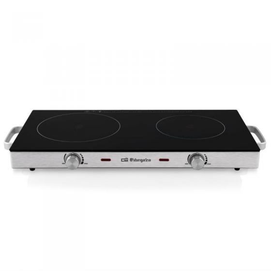 Vitrocerámica Orbegozo PCE6000/ 2 placas 170 y 205mm/ 1000W - 1800W
