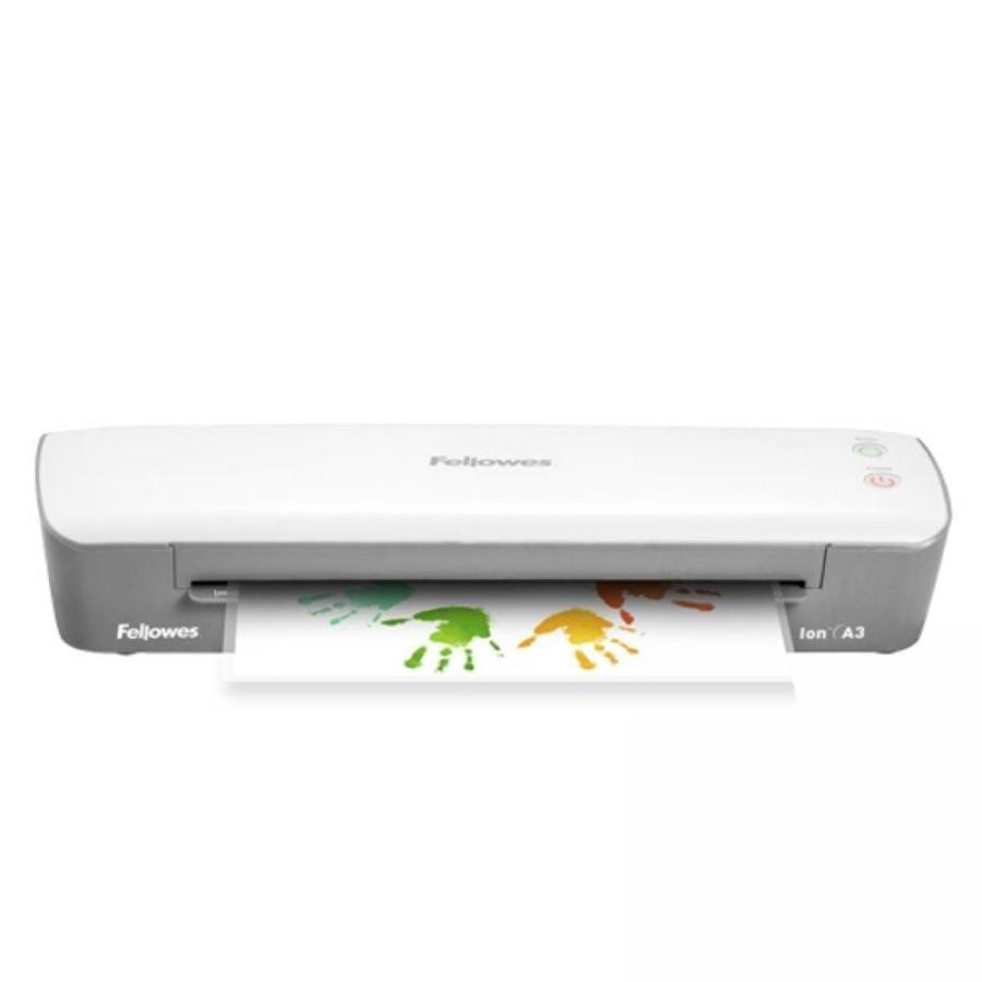 Plastificadora Fellowes Ion A3/ hasta A3 y 125 Micras/ Blanca y Gris