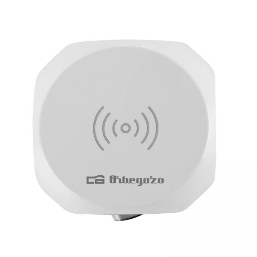Regleta Orbegozo EN 4500 con Carga inalámbrica/ 3 Tomas de corriente/ 2 USB - 2 USB Tipo C/ Cable 1.5m/ Blanca y Gris