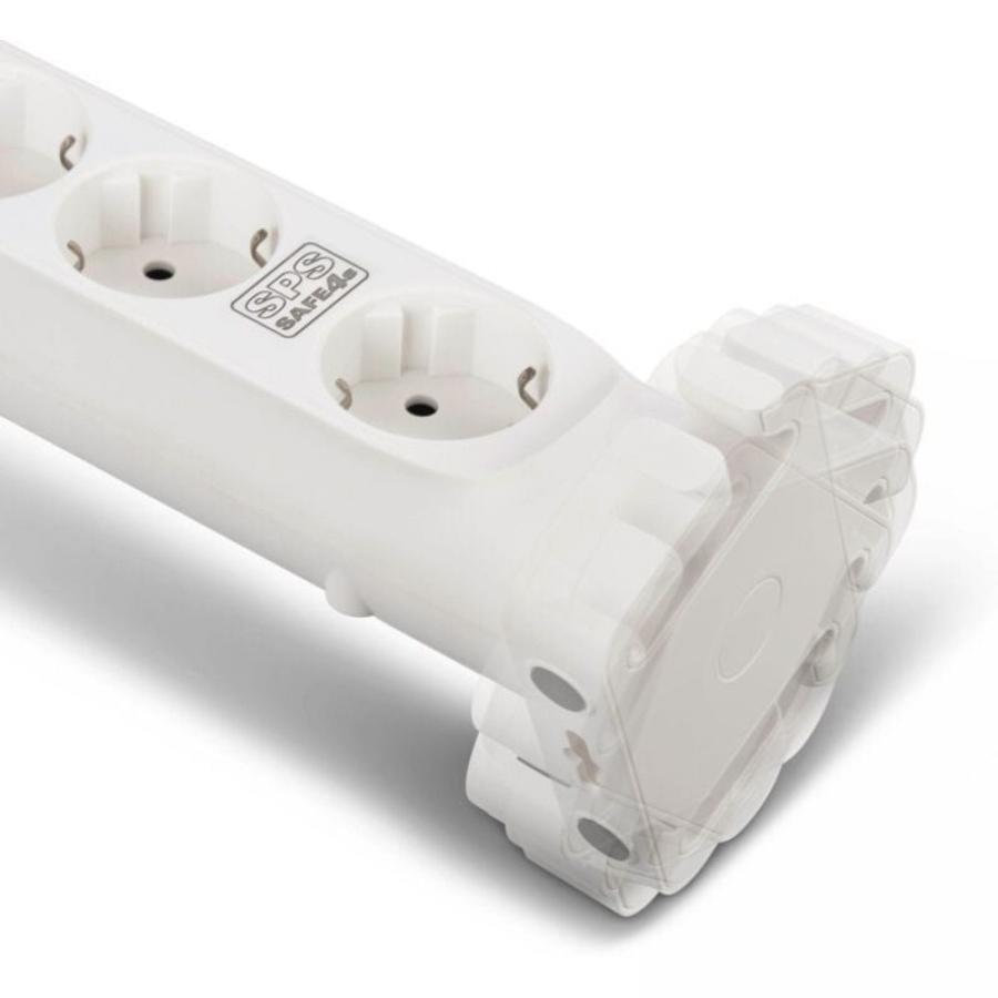 Regleta con interruptor Salicru SAFE 4S/ 4 Tomas de corriente/ Cable 1.4m/ Blanca