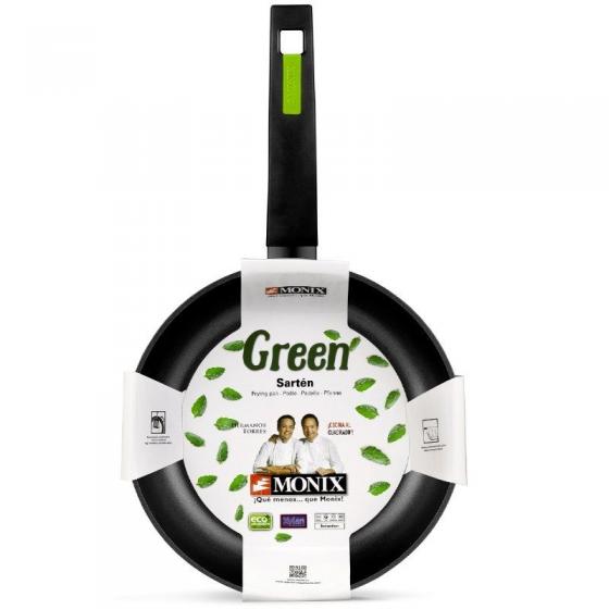 Sartén Monix Green M481228/ Ø28cm/ Aluminio forjado/ Apta para Inducción