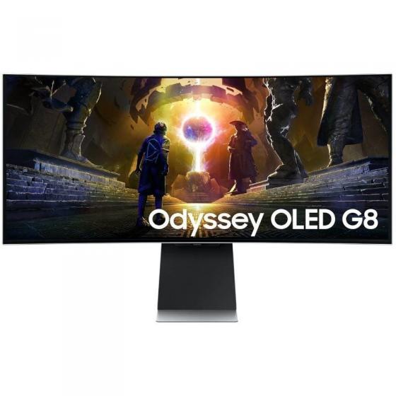 Smart Monitor Gaming Ultrapanorámico Curvo Samsung G8 Odyssey OLED S34DG850SU 34'/ WQHD/ 0.03ms/ 175Hz/ Multimedia/ Regulable en