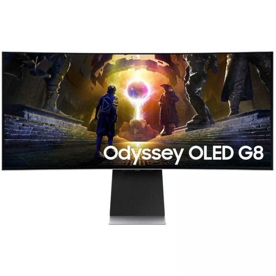 Smart Monitor Gaming Ultrapanorámico Curvo Samsung G8 Odyssey OLED S34DG850SU 34'/ WQHD/ 0.03ms/ 175Hz/ Multimedia/ Regulable en