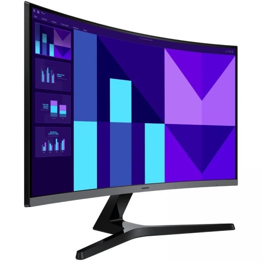 Monitor Profesional Curvo Samsung Essential Monitor S3 S39GD S27D396GAU 27'/ Full HD/ Multimedia/ Negro y Plata