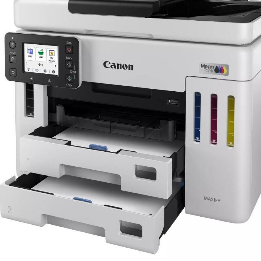 Multifunción Recargable Canon MAXIFY GX7150 MegaTank WiFi/ Dúplex/ Fax/ Blanca