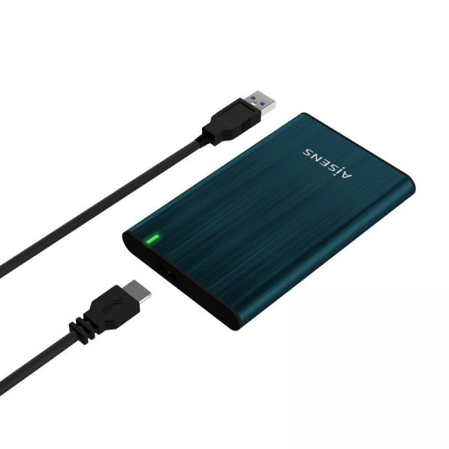 Caja Externa para Disco Duro de 2.5' Aisens ASE-2525PB/ USB 3.0/ Sin tornillos
