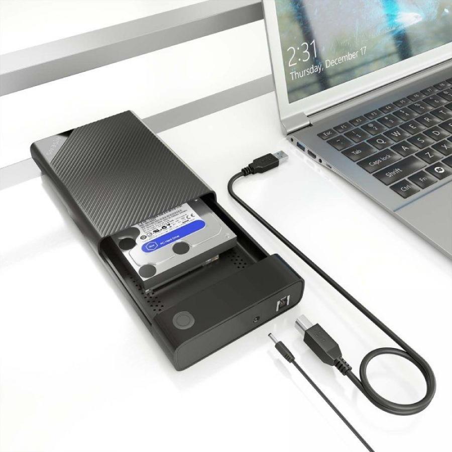 Caja Externa para Disco Duro de 2.5' Aisens ASE-3529B/ USB 3.1/ Sin tornillos
