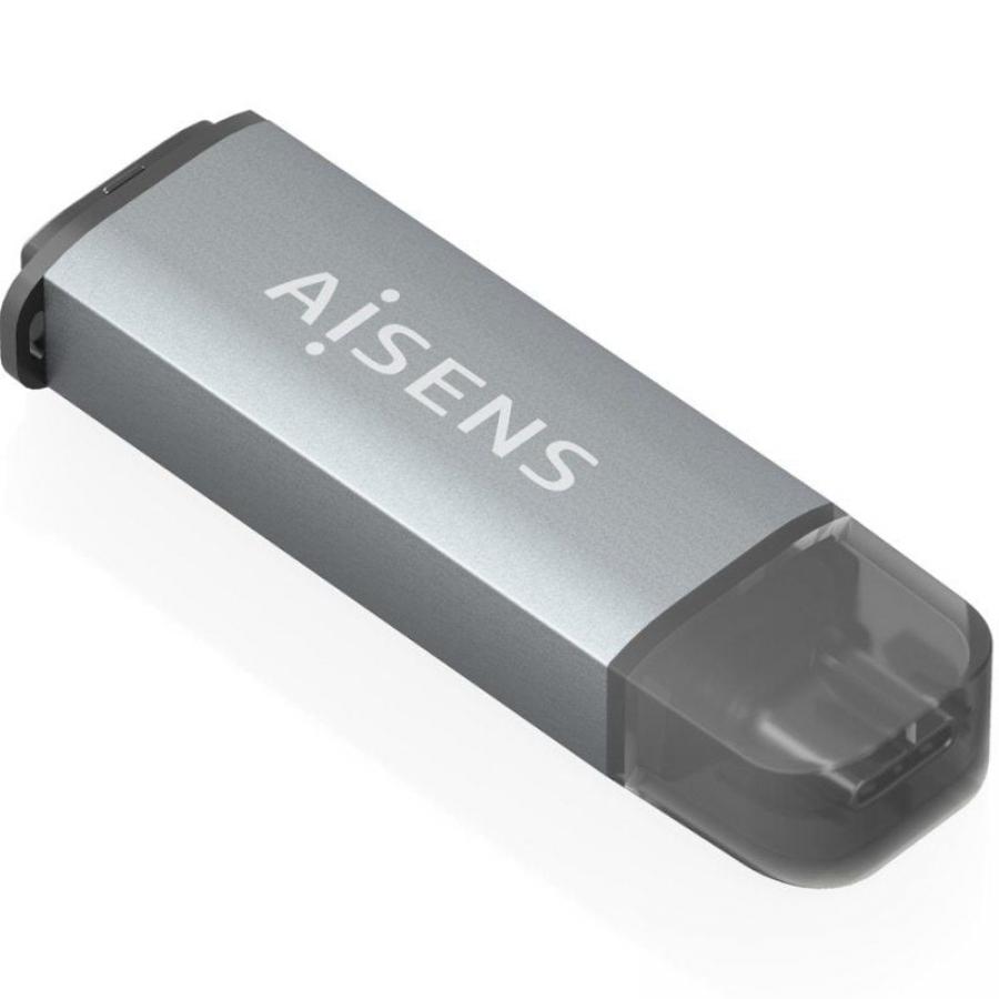 Lector de Tarjetas Externo Aisens ASCR-2A09-GR/ USB 3.1