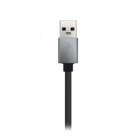 Hub USB 3.0 Aisens A106-0401/ 3xUSB/ 1xRJ45/ Gris