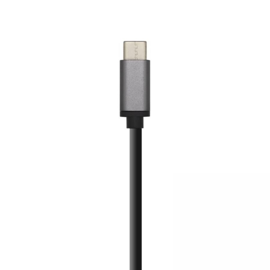Hub USB Tipo-C Aisens A109-0403/ 4xUSB/ Gris