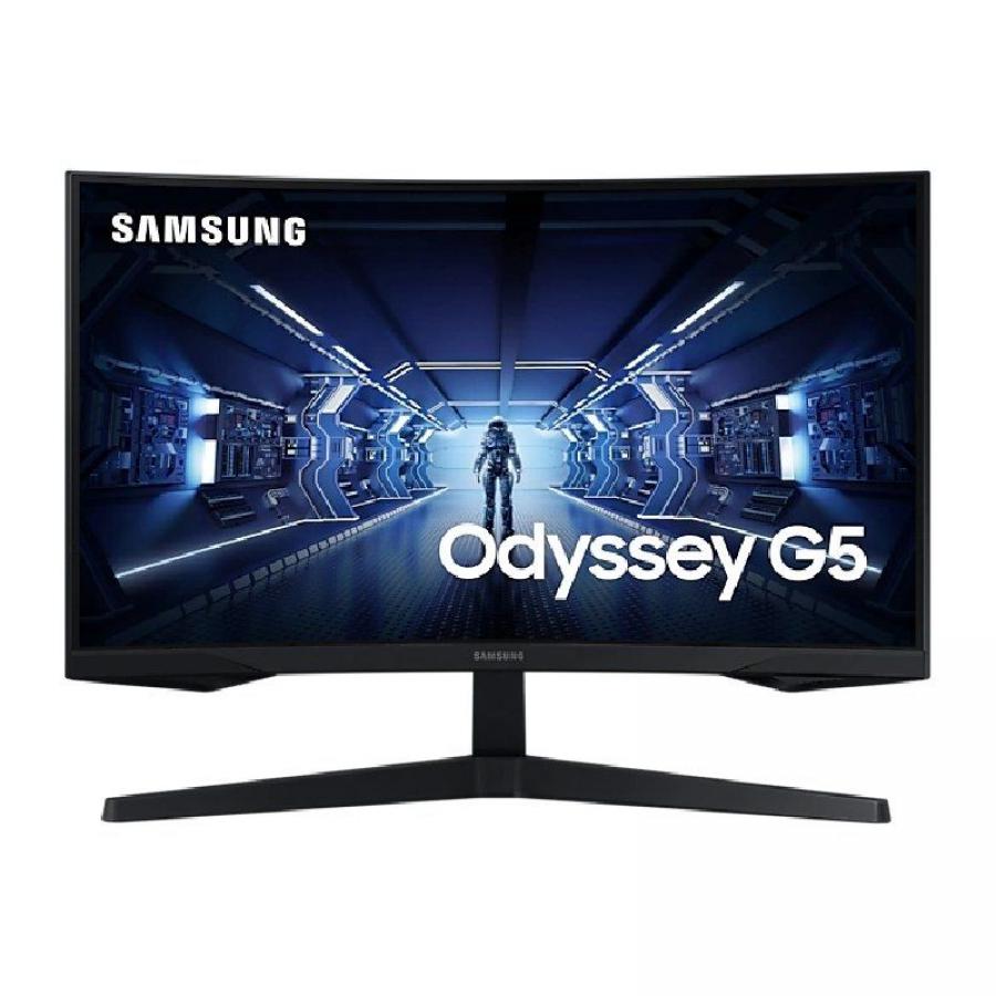 Monitor Gaming Curvo Samsung Odyssey G5 LC27G55TQWR 27'/ WQHD/ Negro - Imagen 1