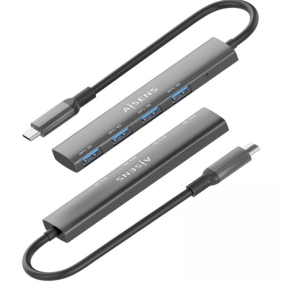 Hub USB Tipo-C 3.0 Aisens A106-0540/ 4xUSB