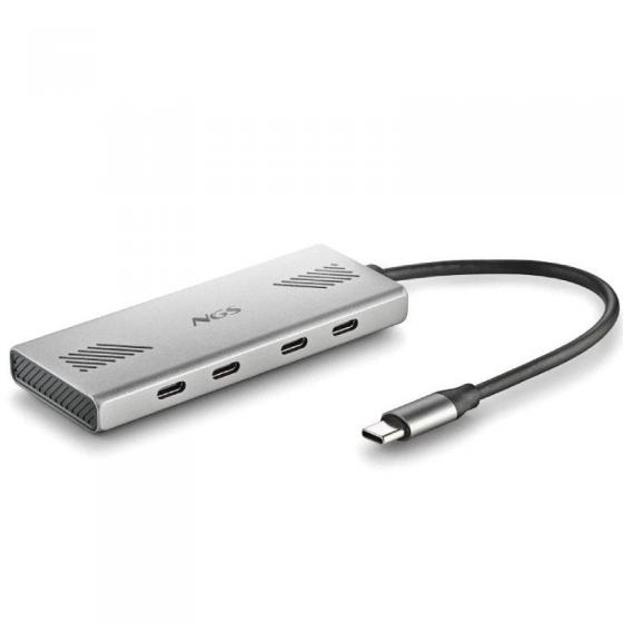 Hub USB Tipo-C NGS Wonder4-C/ 4xUSB Tipo-C
