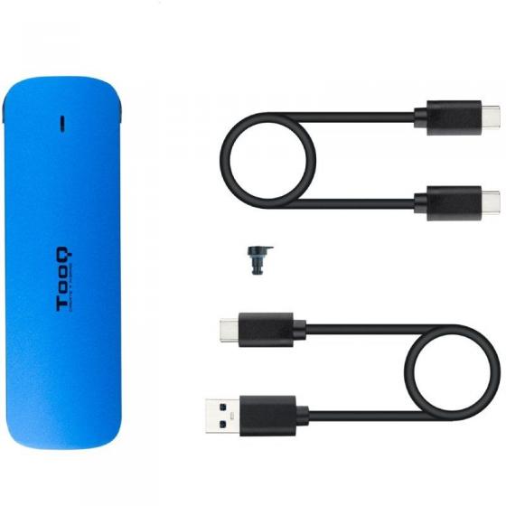 Caja Externa para Disco SSD M.2 NVMe TooQ TQE-2201BL/ USB 3.1 Gen1/ Sin tornillos