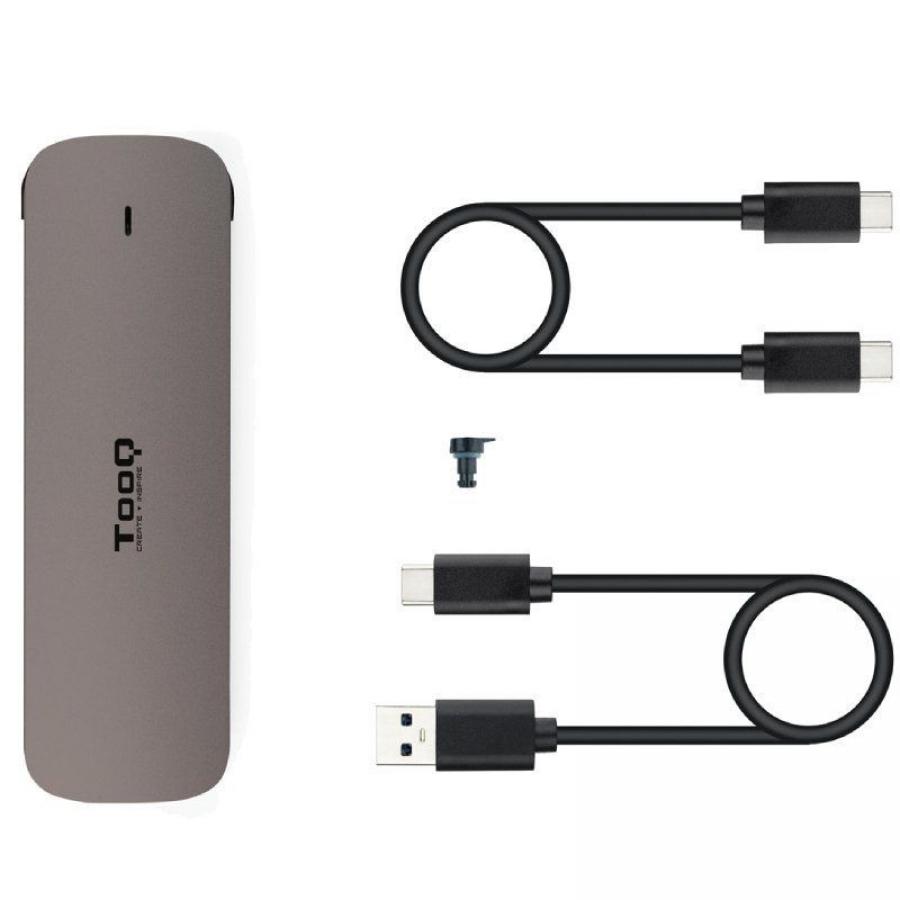 Caja Externa para Disco SSD M.2 TooQ TQE-2202BR/ USB 3.1 Gen1/ Sin tornillos