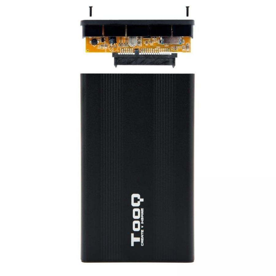 Caja Externa para Disco Duro de 2.5' TooQ TQE-2510B/ USB 2.0