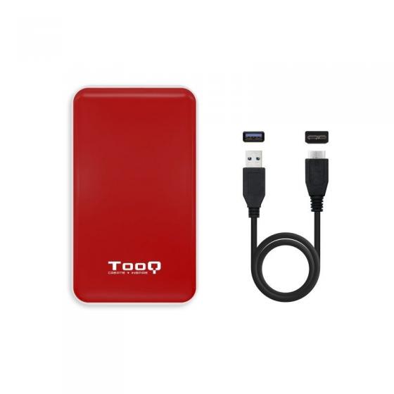 Caja Externa para Disco Duro de 2.5' TooQ TQE-2528R/ USB 3.1/ Sin tornillos