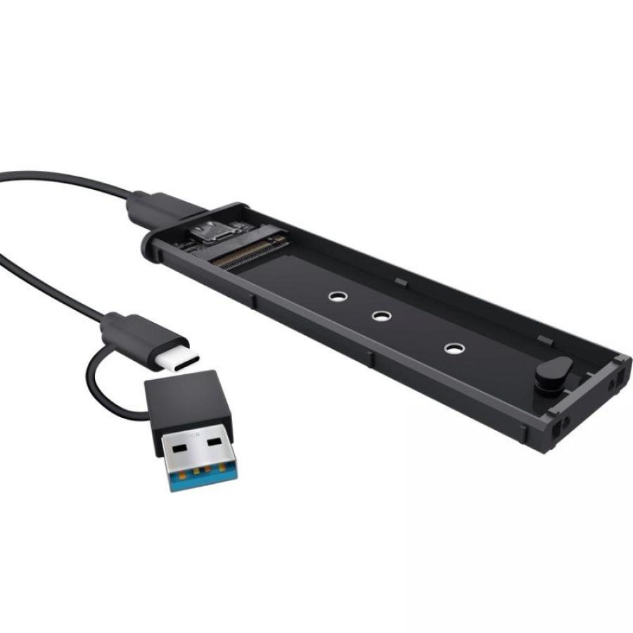 Caja Externa para Disco SSD M.2 Trust 25806/ USB 3.2 Gen2/ Sin tornillos