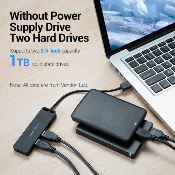 Hub USB 2.0 Vention CHMBD/ 4xUSB