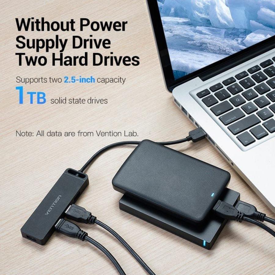 Hub USB 2.0 Vention CHMBD/ 4xUSB